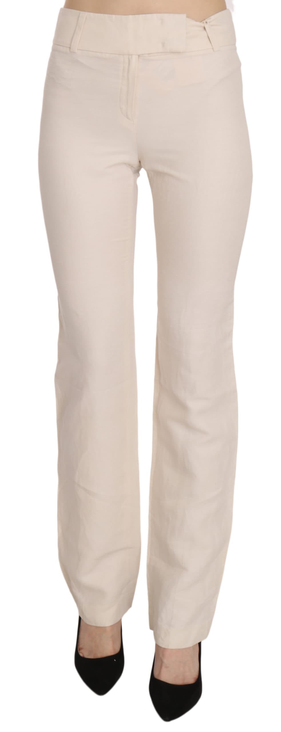 High Waist Flared Dress Trousers