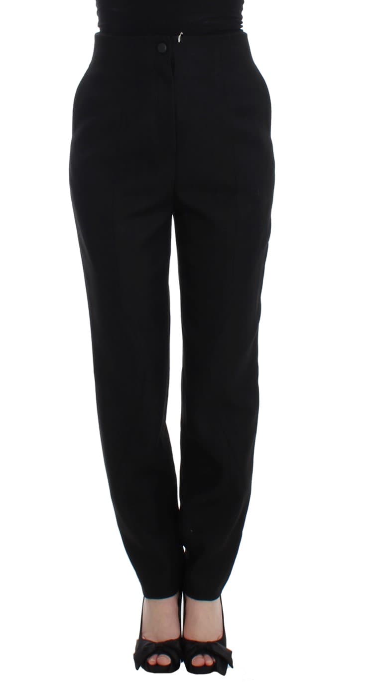 High Waist Straight Slim Dress Pants