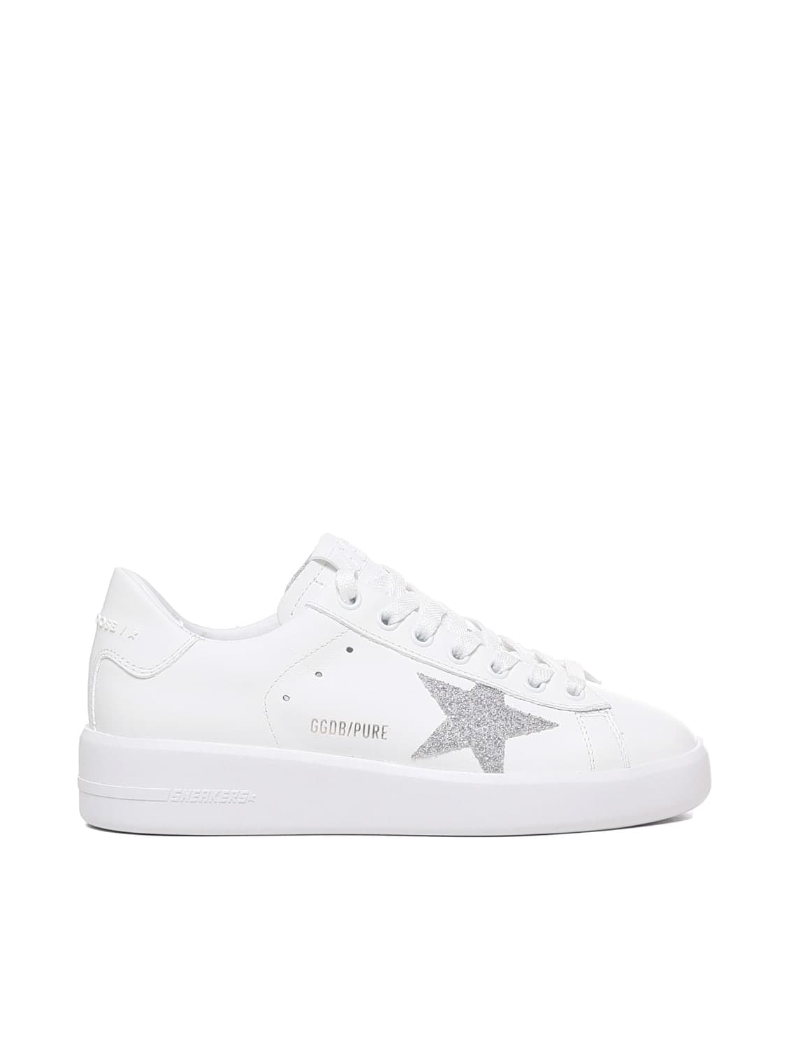 Pure New Sneakers In Leather With Contrasting Heel Tab