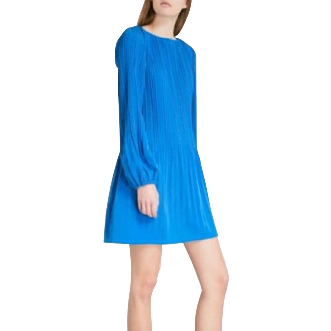 A-line Medium Blue Dress