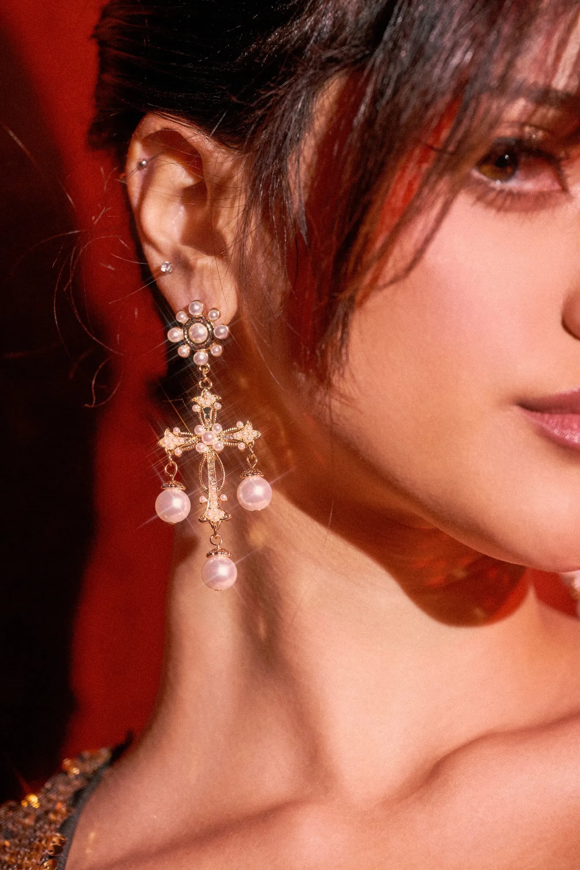 Cross It Out Earrings