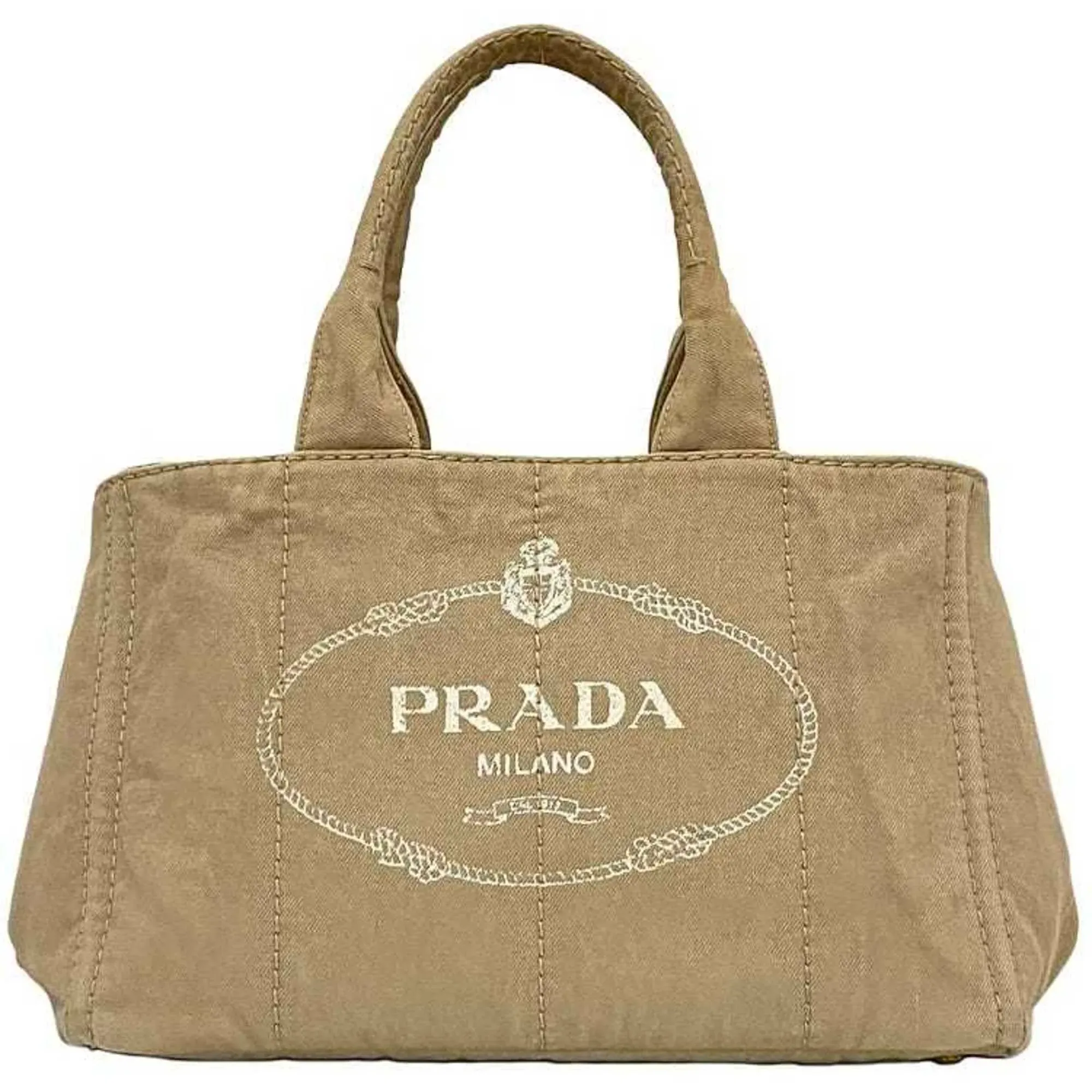 Beige Canapa Handbag Tote Bag