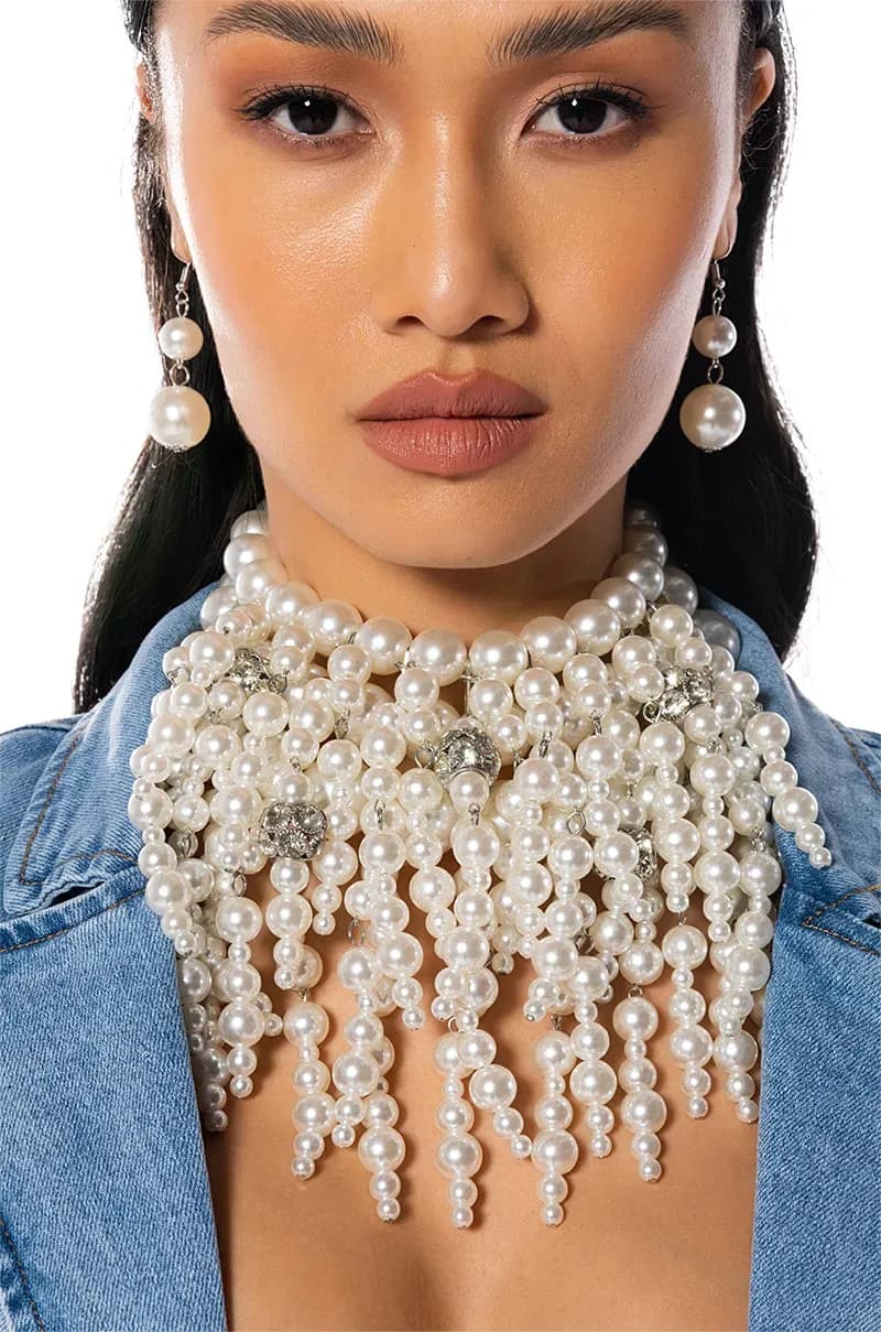 Yours Truly Pearl Statement Necklace