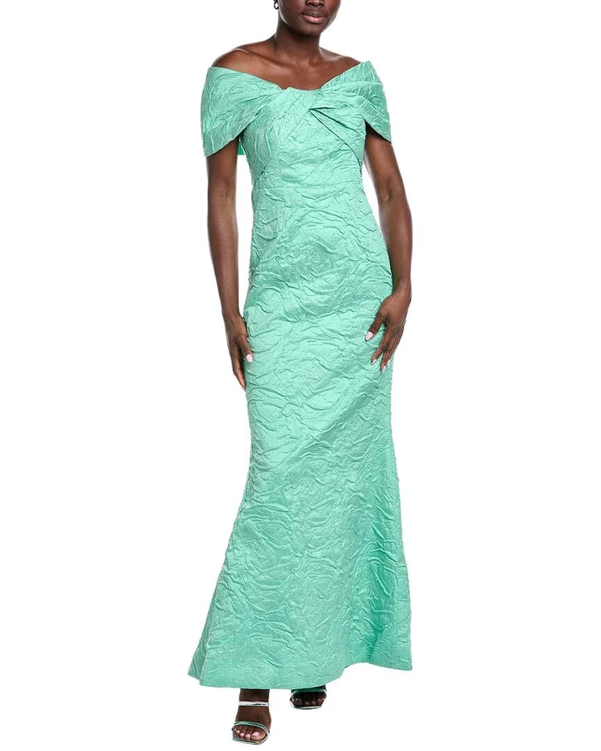 Embossed Jacquard Gown