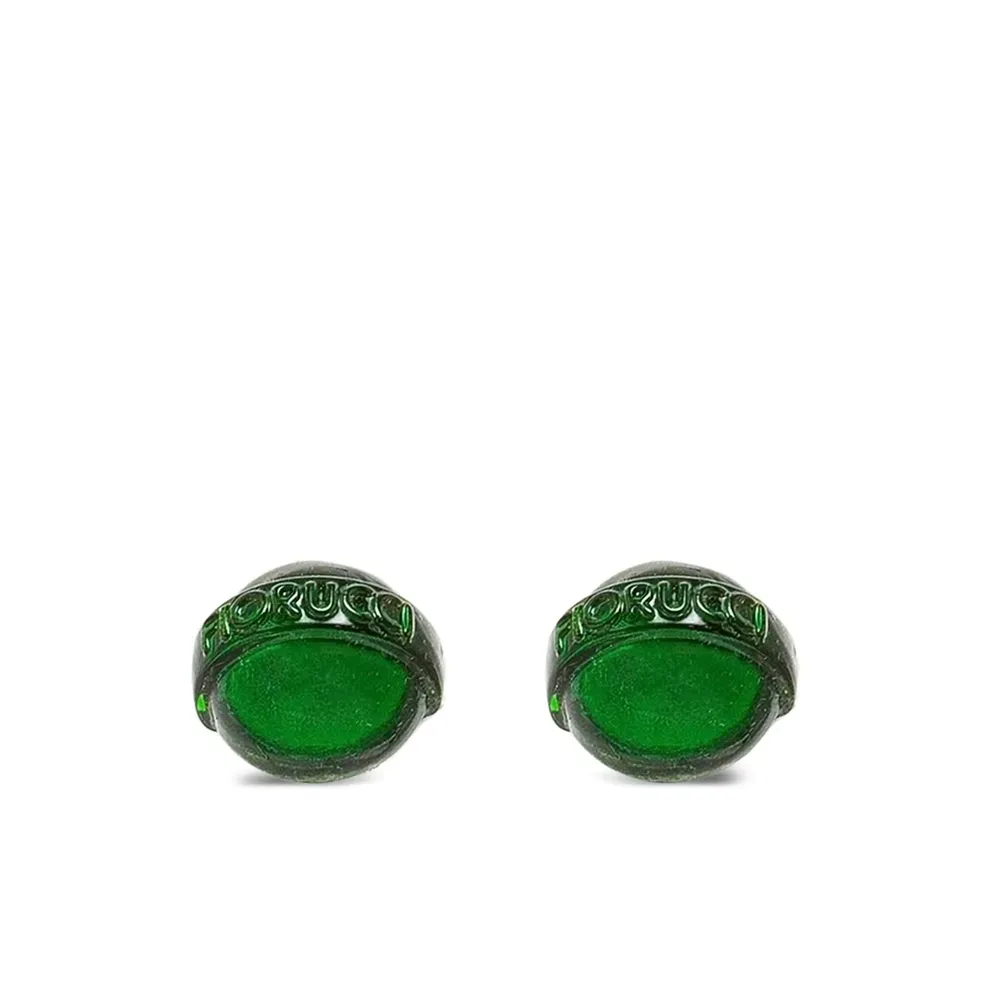 Engraved-sphere Earrings