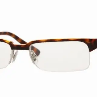 Women's Half Rim Eyeglasses In Brown